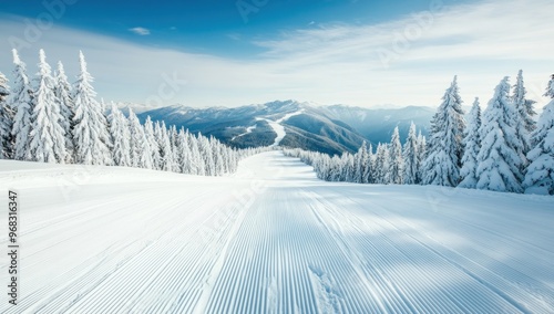 Snowy Mountain Slope