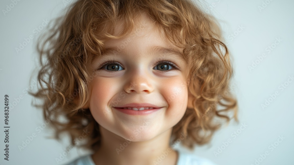 Medium shot of a delighted child, their wide smile and sparkling eyes radiating pure joy, isolated on a white background Medium shot of a delighted child, their wide smile and sparkling eyes radiating pure joy, isolated on a white background