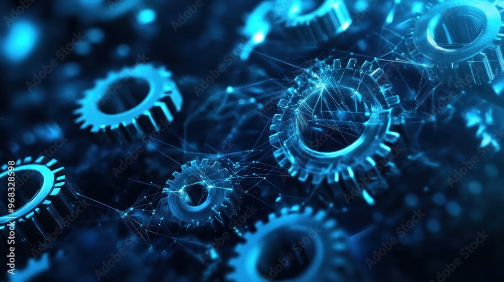 Abstract Digital Gears Network Abstract Digital Gears Network