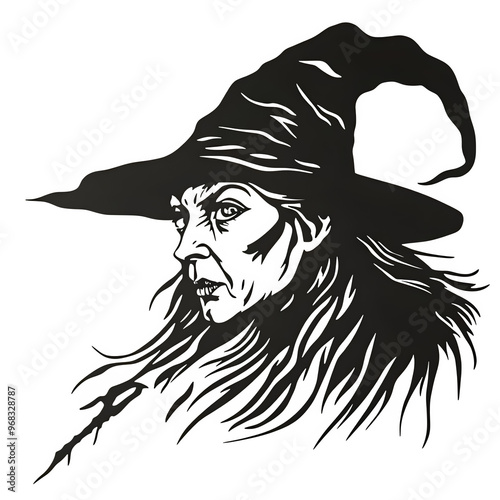 wicked witch stencil