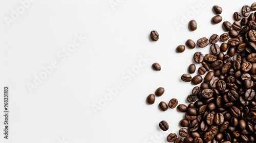 coffee beans against a white backdrop