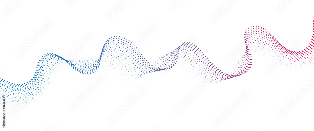 Flowing Dot Wave halftone gradient pattern on transparent background
Flowing Dot Wave halftone gradient pattern on transparent background