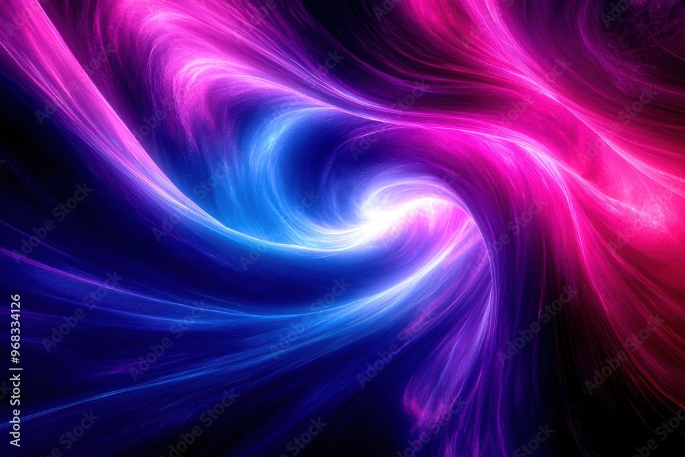 A mesmerizing swirl of pink and blue light, creating an abstract cosmic vortex that captures the imagination. A mesmerizing swirl of pink and blue light, creating an abstract cosmic vortex that captures the imagination.