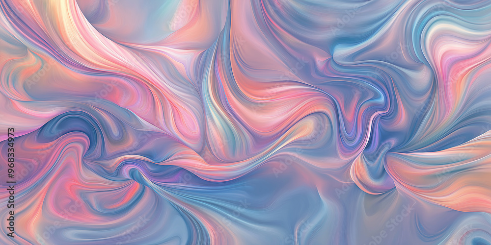 Fototapeta premium Abstract colorful pastel swirls background flowing in motion