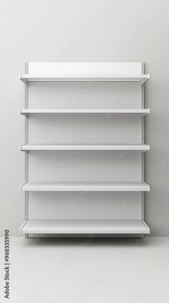 An empty white supermarket shelf mockup with racks to display products. A realistic 3D illustration set of a bookcase stood in different angles. An empty mockup of a store promotion equipment An empty white supermarket shelf mockup with racks to display products. A realistic 3D illustration set of a bookcase stood in different angles. An empty mockup of a store promotion equipment