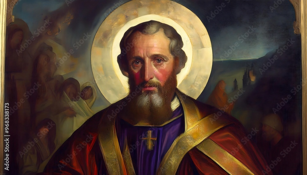 St. Gregory the great , oil painting , Painting of St. Gregory the ...