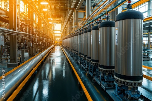 Industrial Tanks and Piping in a Factory Setting