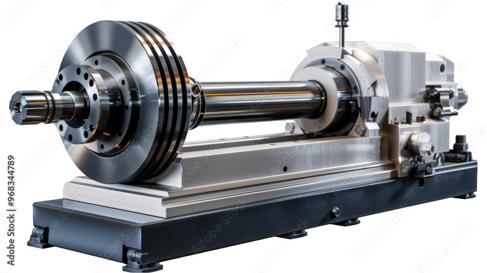 Industrial machine with metal parts and transparent background Industrial machine with metal parts and transparent background