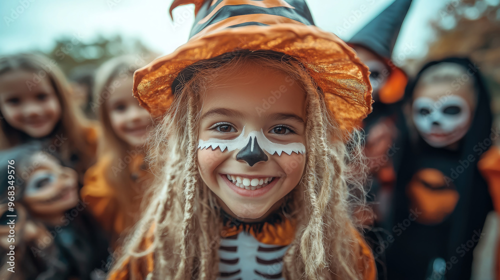 smiling kids in halloween costumes at party, skeleton, vampire, witch, children, kid, child, masquerade, portrait, october 31, all saints day, celebration, holiday, autumn, fall, girl, boy, childhood smiling kids in halloween costumes at party, skeleton, vampire, witch, children, kid, child, masquerade, portrait, october 31, all saints day, celebration, holiday, autumn, fall, girl, boy, childhood