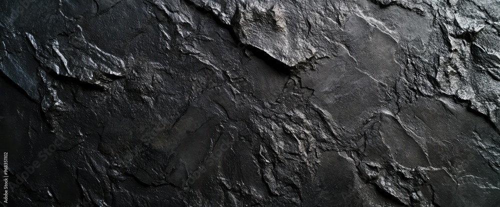 Textured black stone surface with rugged patterns, perfect for backgrounds, designs, or artistic projects. Textured black stone surface with rugged patterns, perfect for backgrounds, designs, or artistic projects.