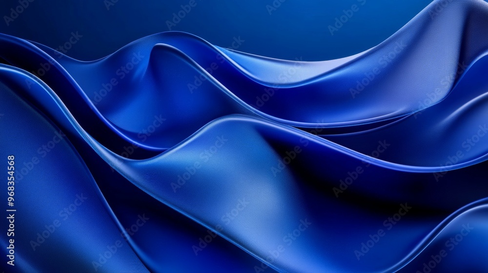 Obraz premium Abstract Blue Waves Background.