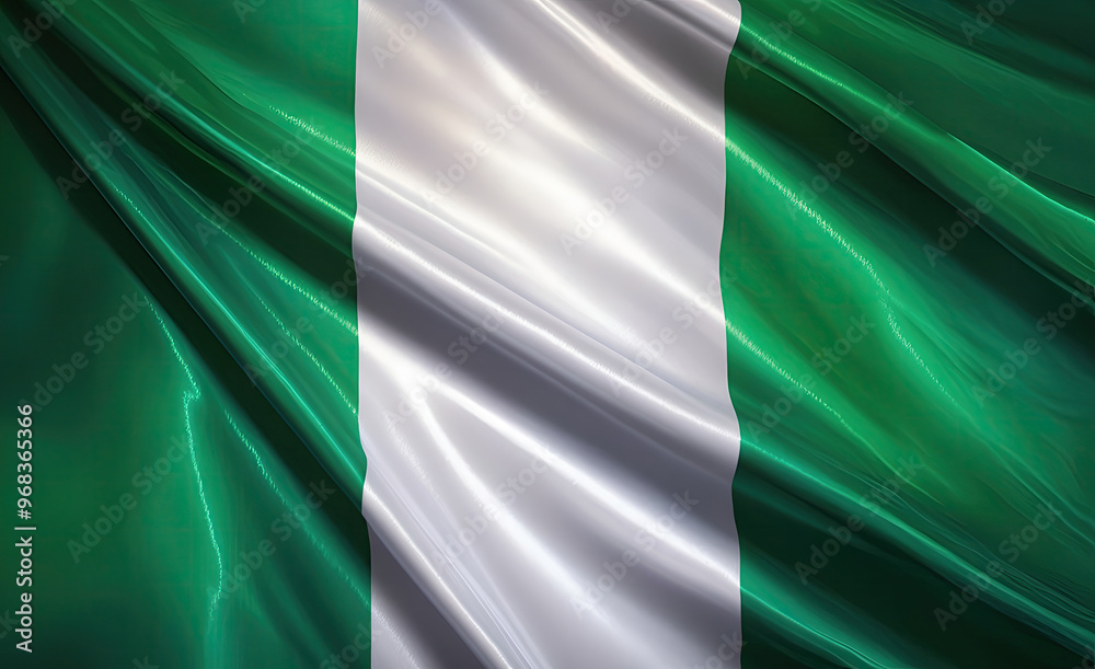 nigerian flag for national Day or Independence Day of nigeria nigerian flag for national Day or Independence Day of nigeria
