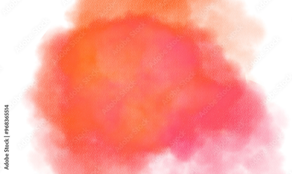 Fototapeta premium Transparent watercolor color smoke explosion texture overlay effect. Watercolor texture of clouds, paint brush strokes, paint stain strokes. Png file