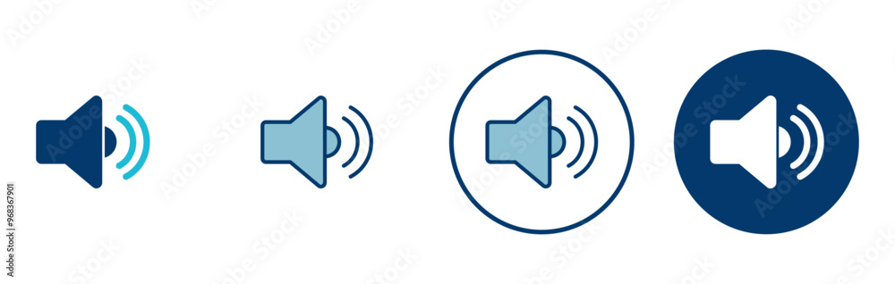 Speaker icon vector isolated on white background. Volume icon. Loudspeaker icon vector. Audio. Sound Speaker icon vector isolated on white background. Volume icon. Loudspeaker icon vector. Audio. Sound