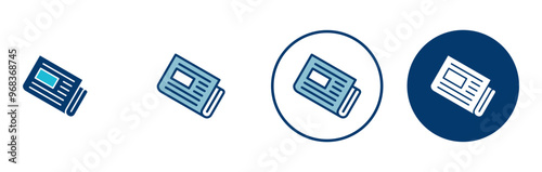 Newspaper icon vector isolated on white background. news paper icon vector