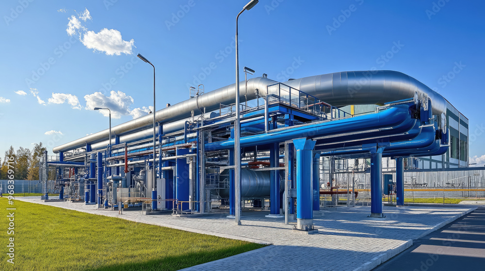 gas pipeline pipes, large industrial petrol station, heating, gas transmission over distance, water supply, equipment, technology, engineering, oil, chemistry gas pipeline pipes, large industrial petrol station, heating, gas transmission over distance, water supply, equipment, technology, engineering, oil, chemistry
