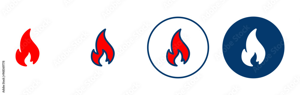 Fire icon vector isolated on white background. Fire flame icon template. Fire flames symbol vector Fire icon vector isolated on white background. Fire flame icon template. Fire flames symbol vector
