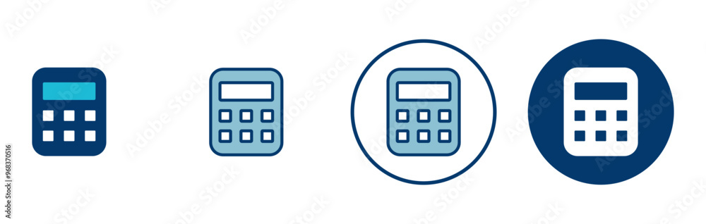 Fototapeta premium Calculator icon vector isolated on white background. Calculator vector icon. Accounting icon