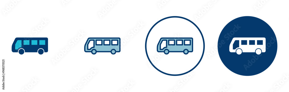 Bus Icon vector isolated on white background. Black bus vector icon Bus Icon vector isolated on white background. Black bus vector icon