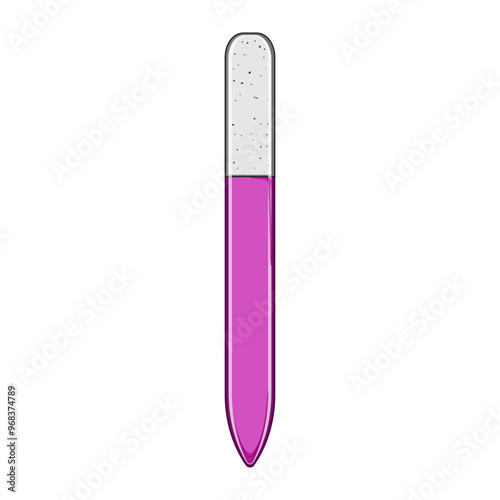 polish nail file cartoon. care tool, salon beauty, hygiene trim polish nail file sign. isolated symbol vector illustration