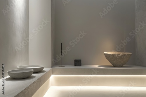 Elegant product display featuring minimalistic design and subtle lighting