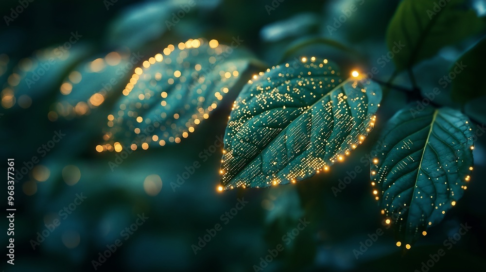 Glowing Leaves, Nature's Magic Glowing Leaves, Nature's Magic