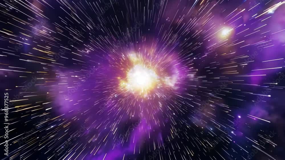 Spectacular cosmic explosion with vibrant colors and a burst of energy in space
Spectacular cosmic explosion with vibrant colors and a burst of energy in space