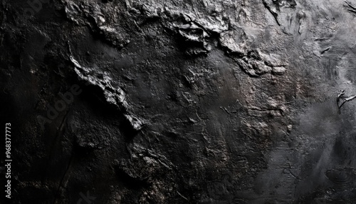 Black Rock Texture Background.