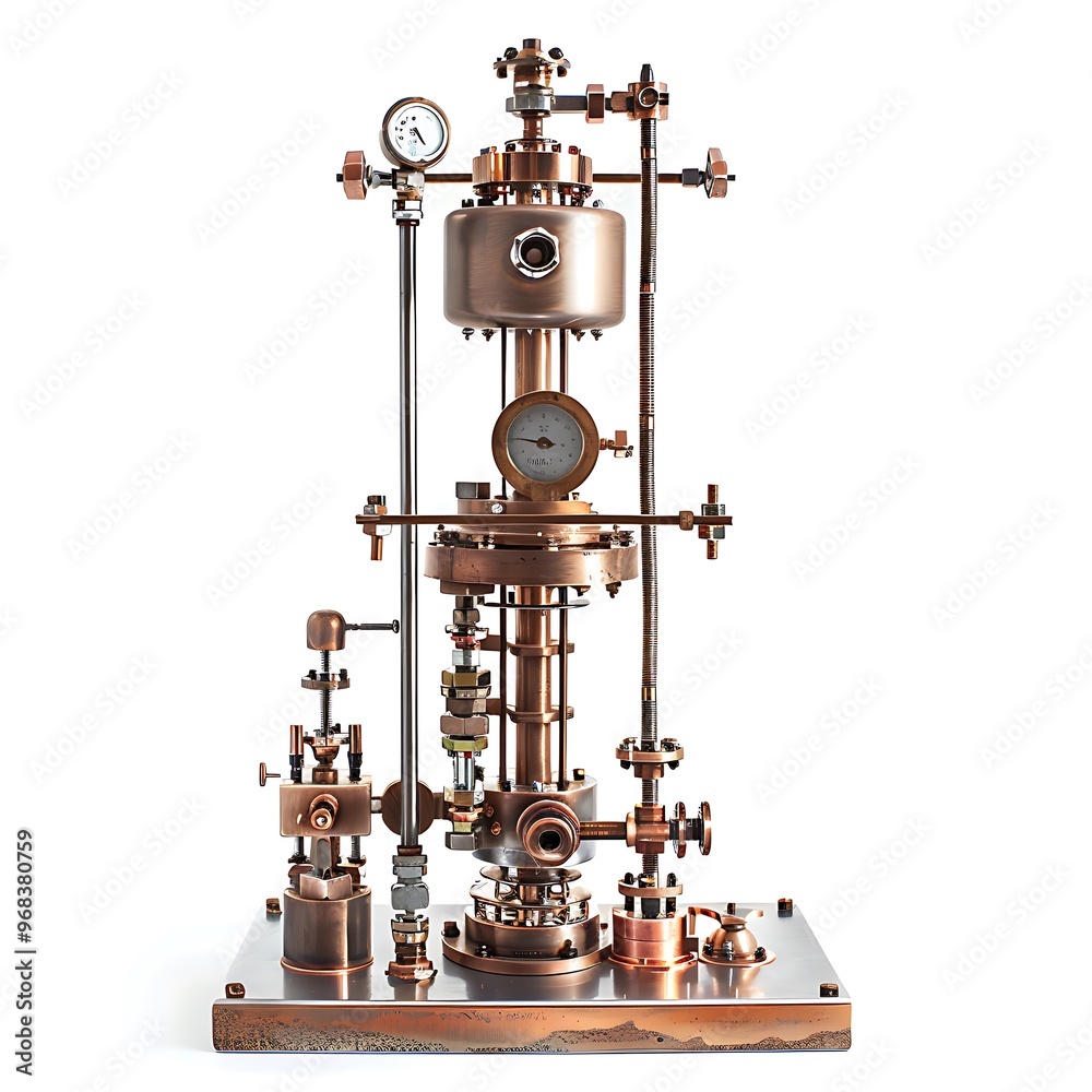 Boyles Apparatus isolated on white background. Boyles Apparatus isolated on white background.