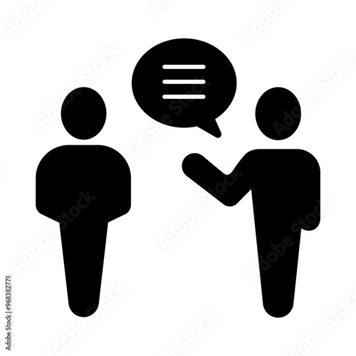 speaking concept line icon. Simple element illustration. speaking concept outline symbol design.