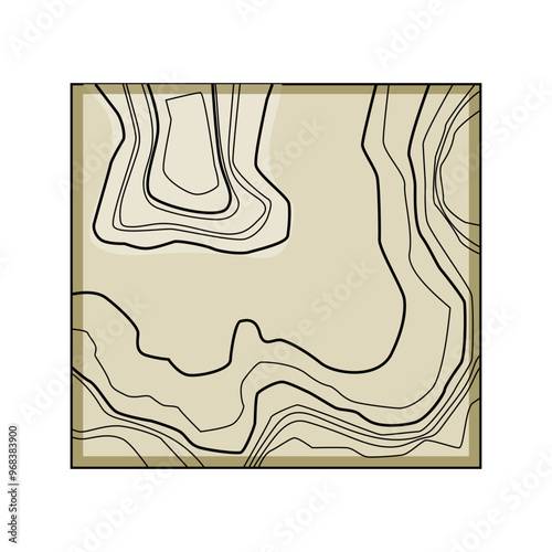 trench sea topogrphic cartoon. ridge shelf, slope plain, canyon mount trench sea topogrphic sign. isolated symbol vector illustration