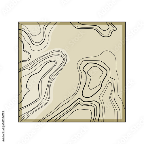canyon sea topogrphic cartoon. mount plateau, rise escarpment, rift hydrography canyon sea topogrphic sign. isolated symbol vector illustration