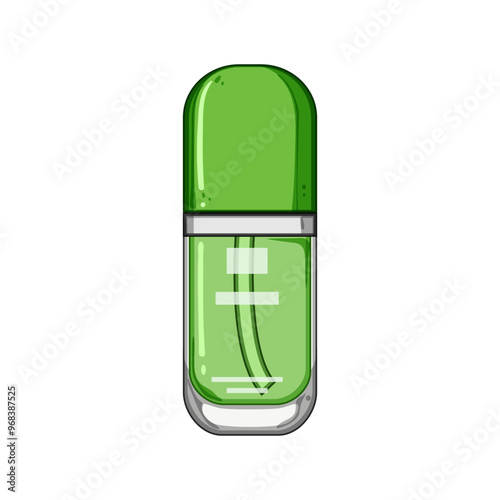 vitamin serum skincare cartoon. hyaluronic collagen, antioxidants retinol, niacinamide exfoliation vitamin serum skincare sign. isolated symbol vector illustration
