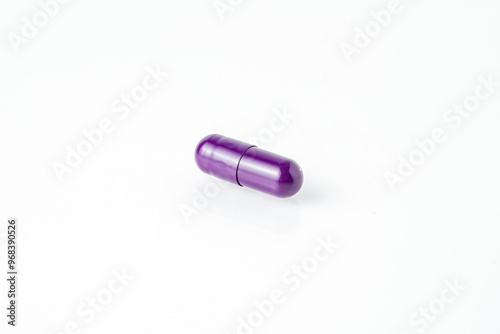 Medicinal capsule 3d, supplement isolated on with background