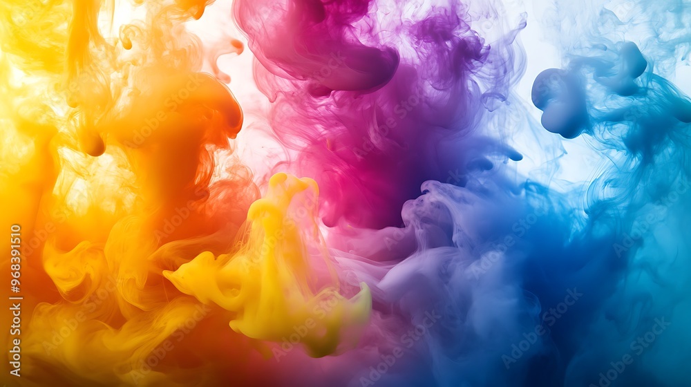 Fototapeta premium Abstract Swirling Colors in Water