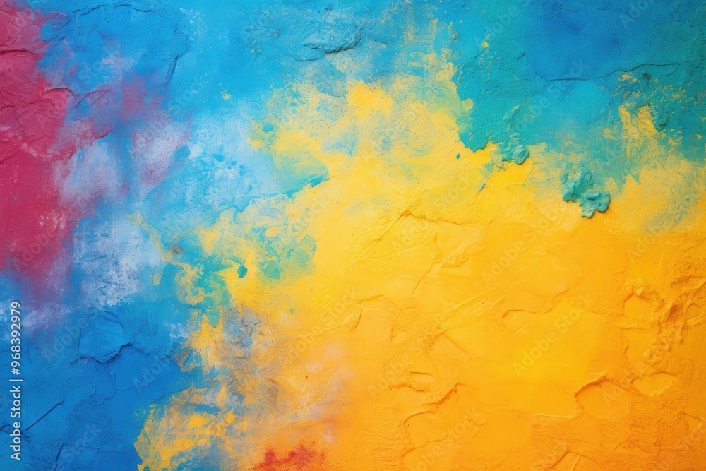 Fototapeta premium Vibrant abstract painting with bold colors