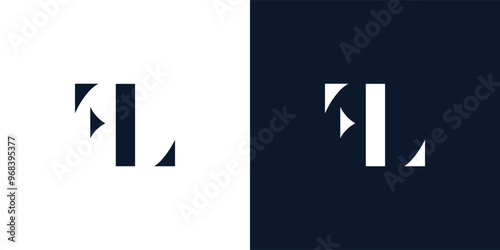 Abstract letter FL logo.