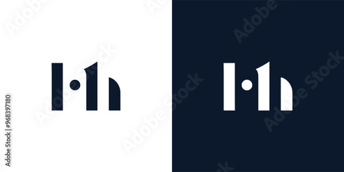 Abstract letter HH logo.