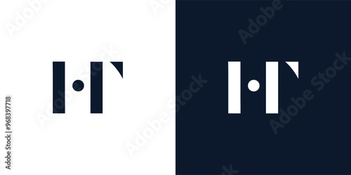 Abstract letter HT logo.