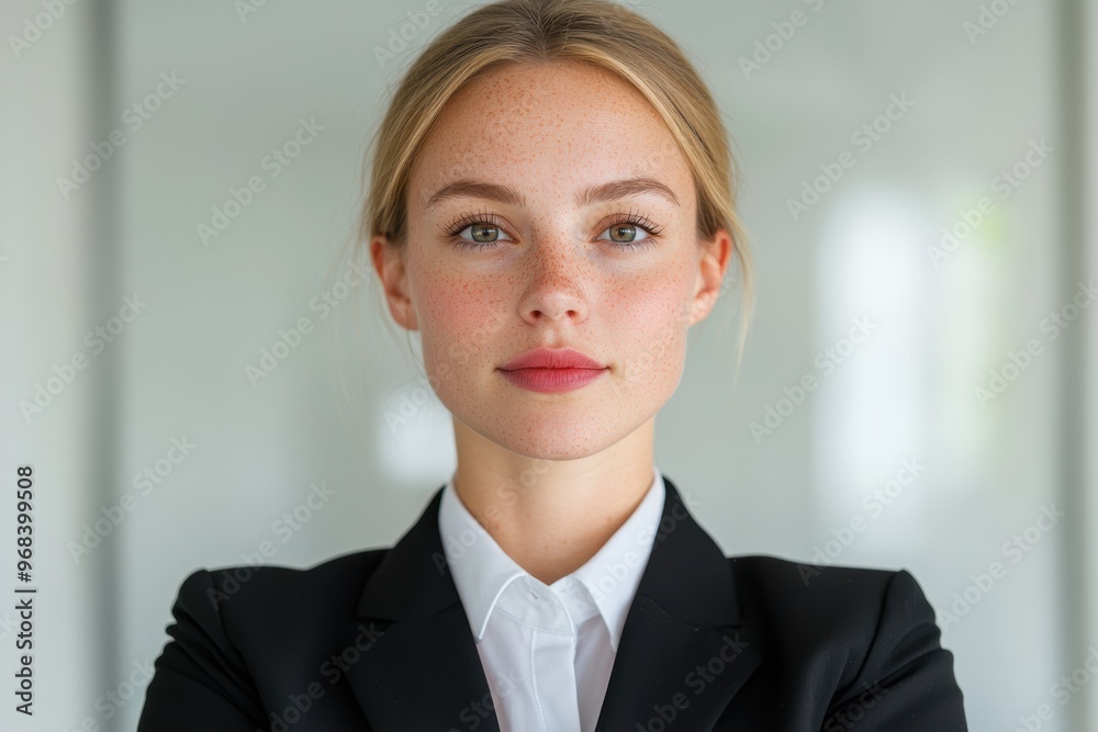 Confident young professional woman in business attire Confident young professional woman in business attire