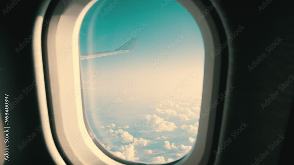 aerial fenetre avion