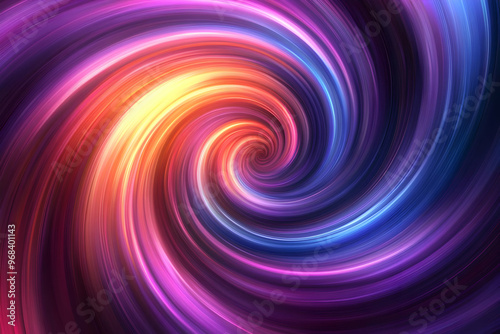 Abstract Swirl Background, Purple, Blue, Orange, and Pink