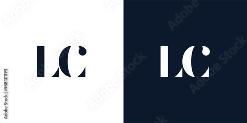 Abstract letter LC logo.