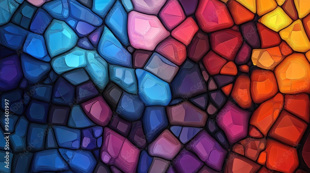 Abstract digital voronoi diagram tessellations archive Abstract digital voronoi diagram tessellations archive