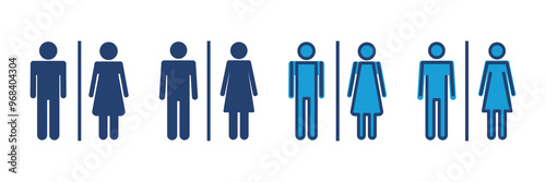Toilet icon vector. restrooms icon vector. bathroom sign. wc, lavatory