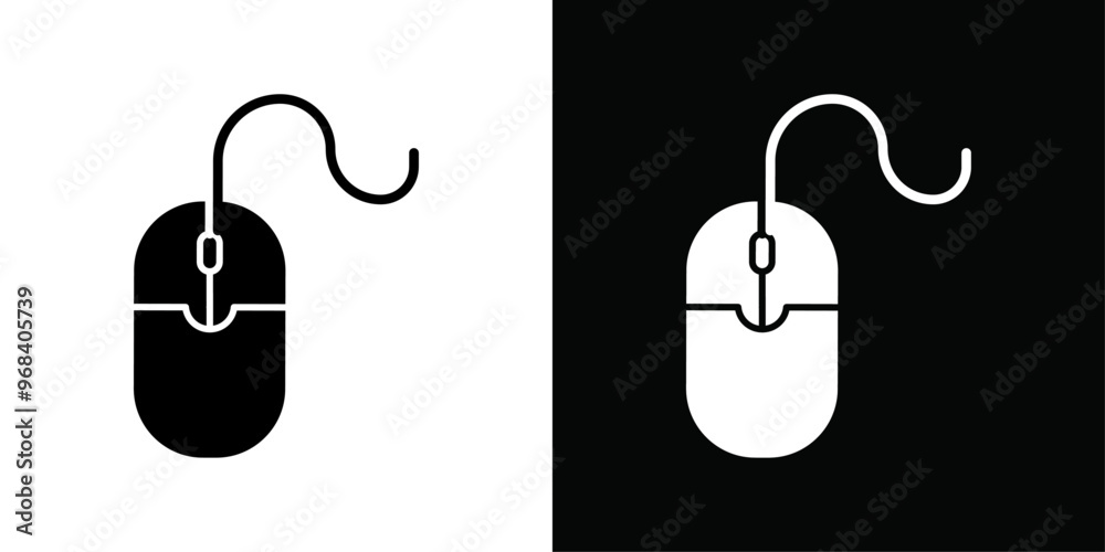 Mouse icon Thin line flat illustration Mouse icon Thin line flat illustration