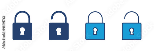 Lock icon vector. Padlock icon vector. Encryption icon. Security symbol