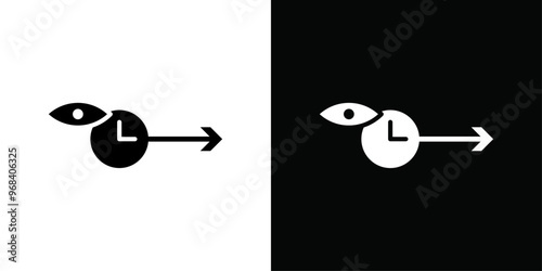 Predict, forecast icon Thin line flat illustration
