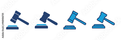 Gavel icon vector. judge gavel icon vector. law icon vector. auction hammer