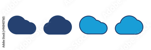 cloud icon vector. cloud vector icon